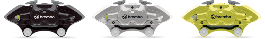 Brembo Xtra レッドとイエローキャリパー