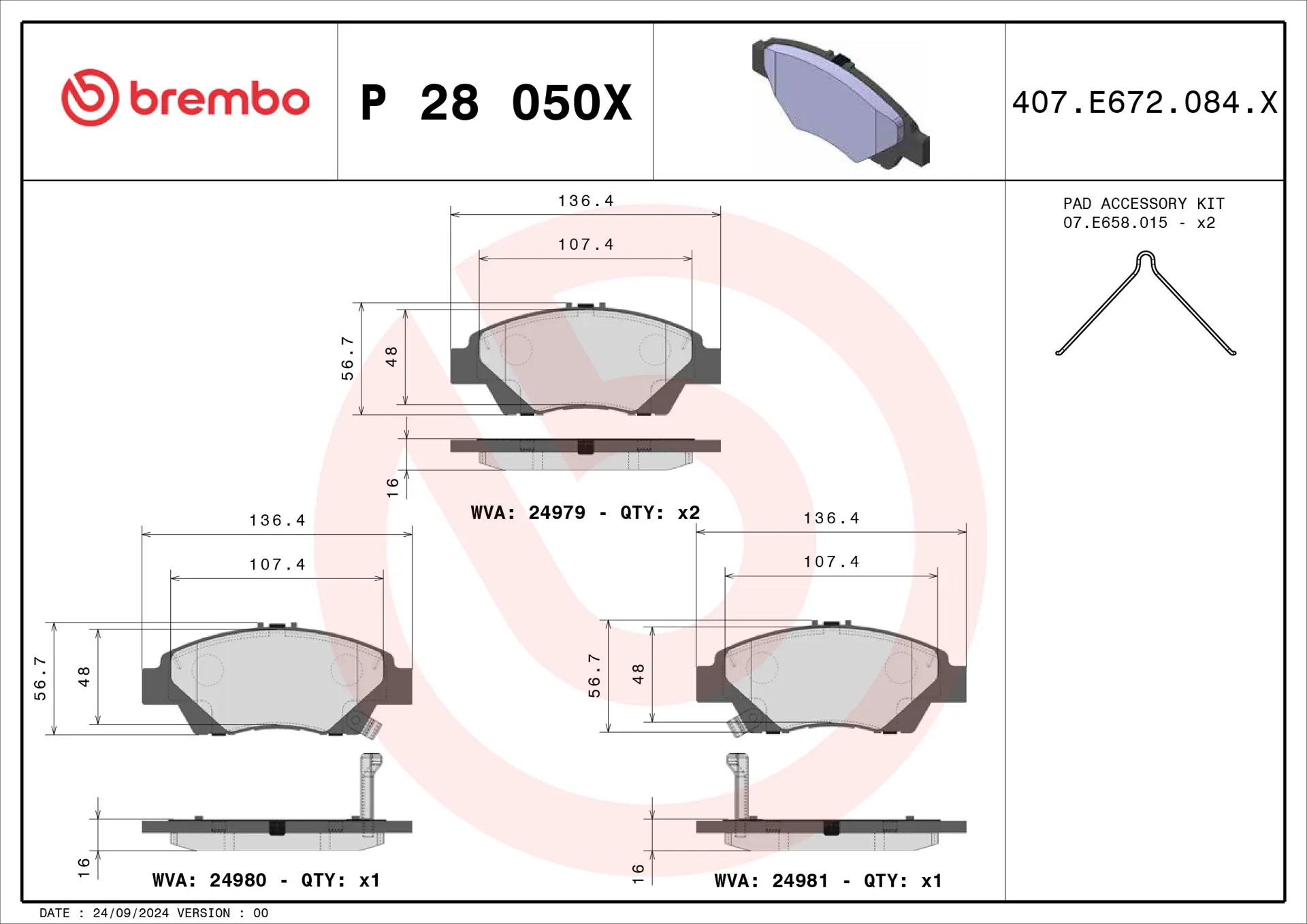 P 28 050X