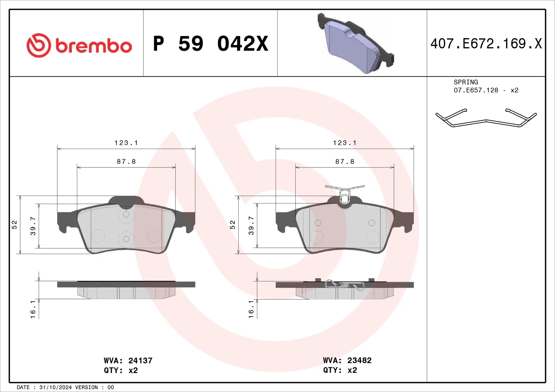 P 59 042X
