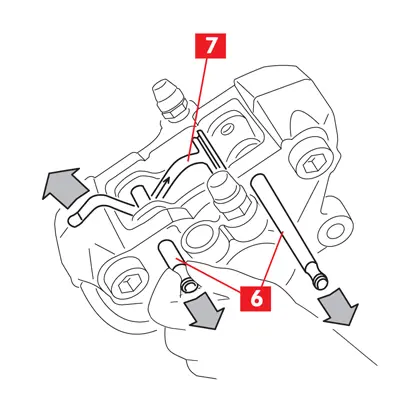 Pin dan spring dikeluarkan.