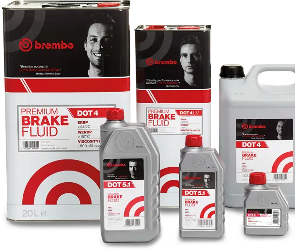 Packs de vários formatos de líquido de travões Brembo