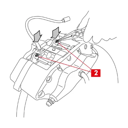 Repositioning the safety split pins