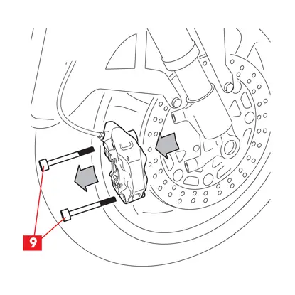 The fastening screws are unscrewed.