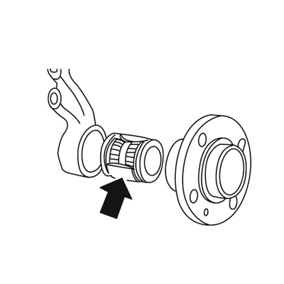 7.	Check for smooth rotation and correct end float of the wheel bearings.