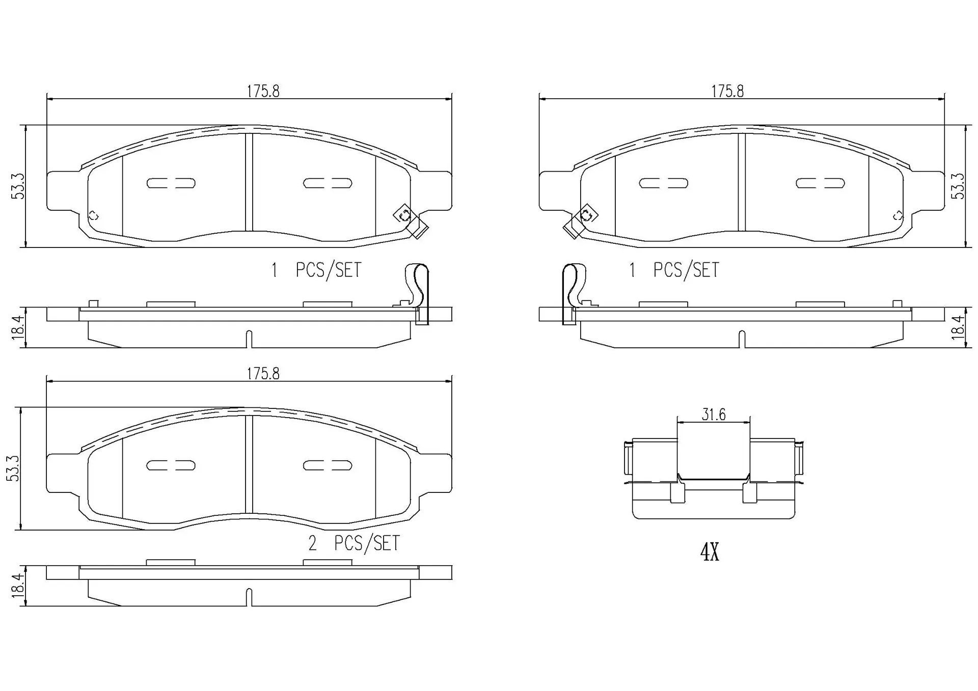 แผ่นเบรก Brembo P56078N