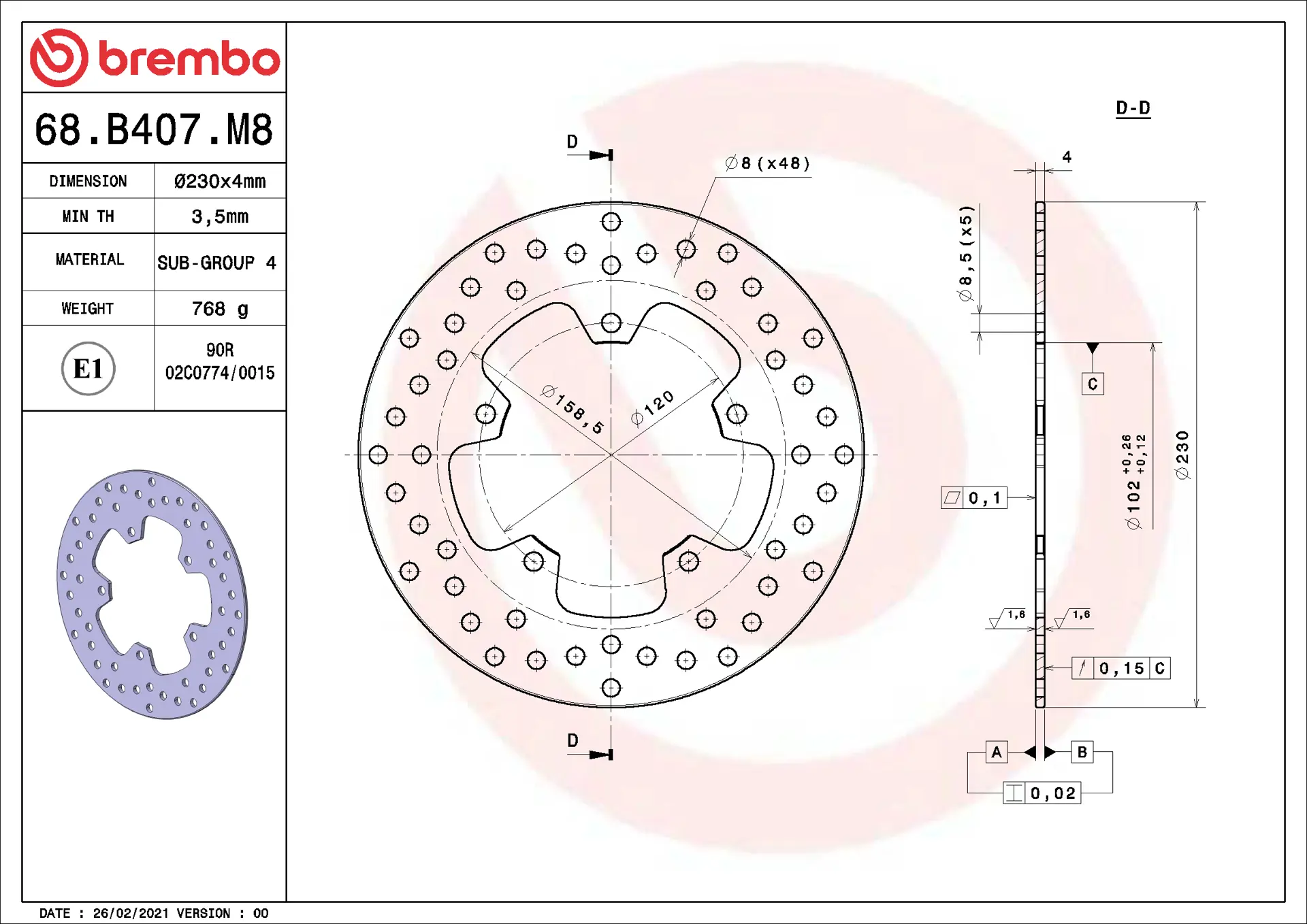 68B407M8