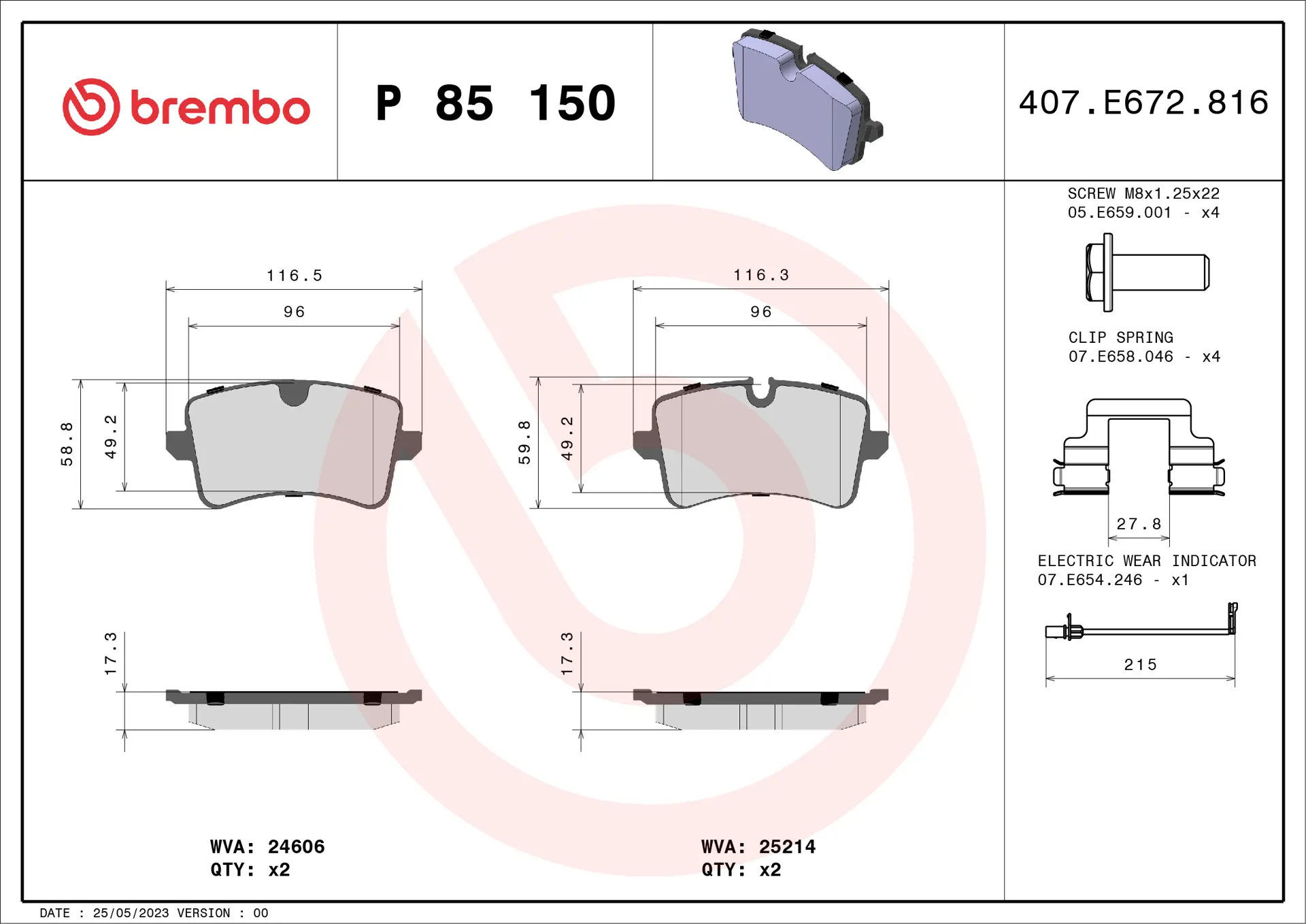 P 85 150